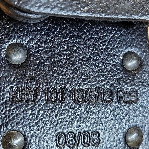 2-Harris Macom 2-way Radio Holster KRY 101 1605/12 R2B, strap, & bonus belt clip - Picture 6 of 10